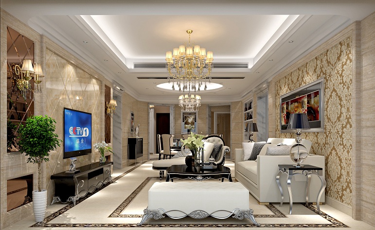 欧式风格客厅装修效果图